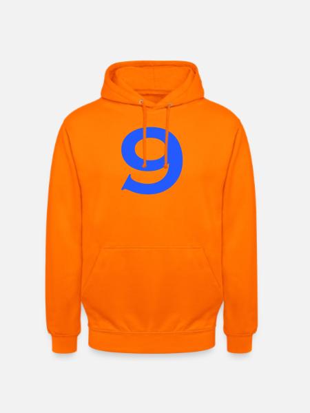 9 - Unisex Hoodie - Orange