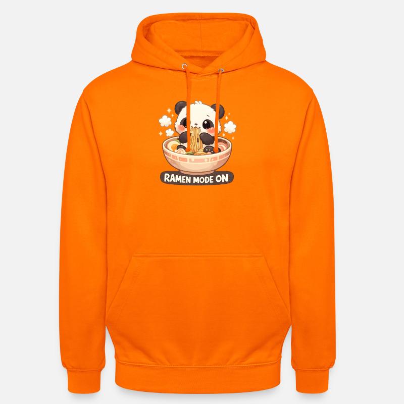 Ramen Panda Mode On - Unisex Hoodie - orange