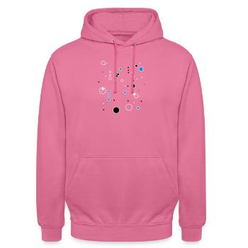 bulles - Sweat-shirt à capuche unisexe - rose - Devant - Alina (178cm) & Michal (187cm)