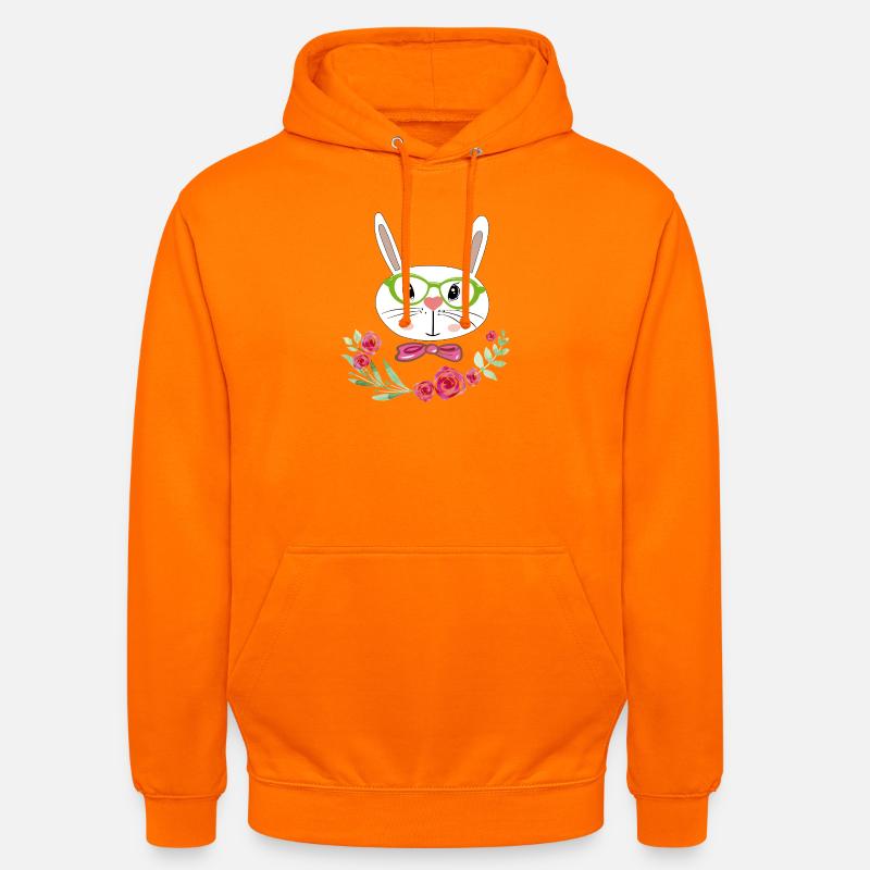 Lapin de Pâques Pâques - Sweat-shirt à capuche unisexe - orange
