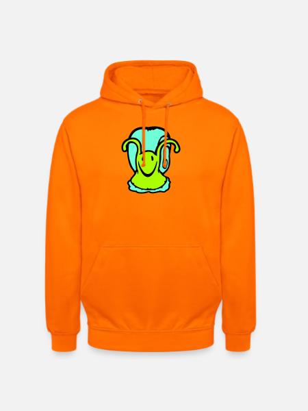 snail shell snail slug cute sweet - Unisex Hoodie - orange