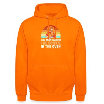 Werdender Papa werdende Väter - Unisex Hoodie - Orange - Vorne - AI Model Male 185 light (185cm) & AI Model Female 180 light (180cm)