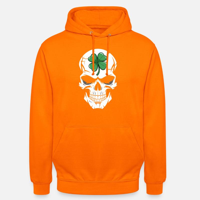 Fusion du crâne de trèfle - Sweat-shirt à capuche unisexe - orange