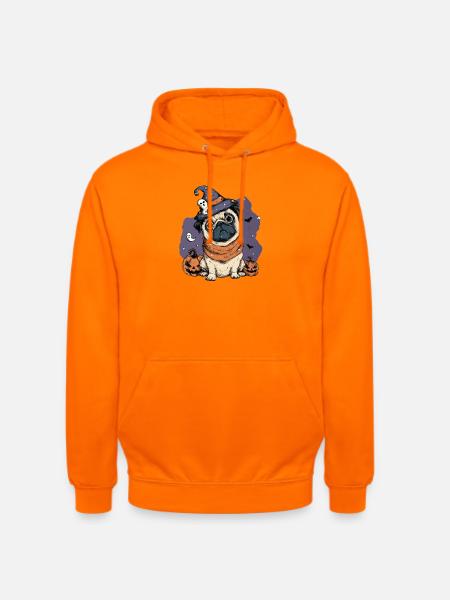 Mops Halloween - Unisex Hoodie - Orange