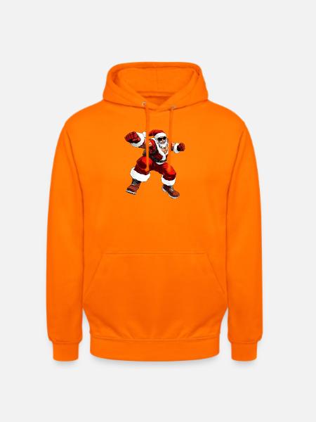 Boxer Weihnachten - Unisex Hoodie - Orange