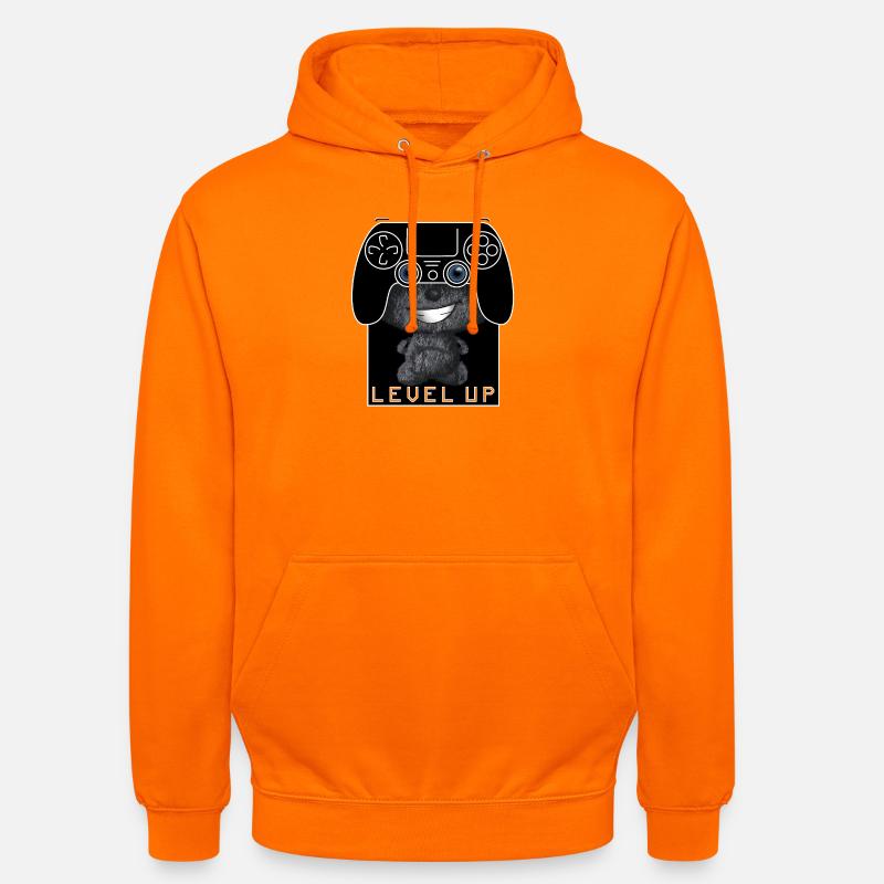 Manette Level Up Mignon - Sweat-shirt à capuche unisexe - orange