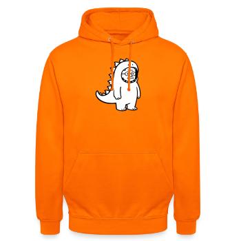 Carnival grouch grandpa - Unisex Hoodie - orange - Front - AI Model Male 185 light (185cm) & AI Model Female 180 light (180cm)
