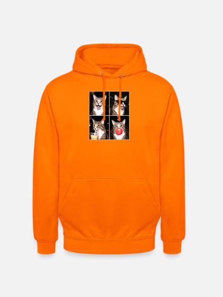 Katzen American Bobtail Katze - Unisex Hoodie - Orange
