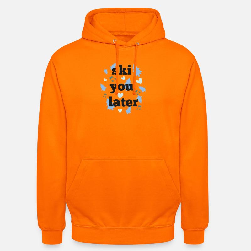 Ski dich später - Unisex Hoodie - Orange
