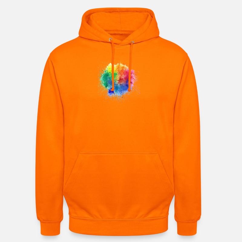 Pop de couleur Design - Sweat-shirt à capuche unisexe - orange