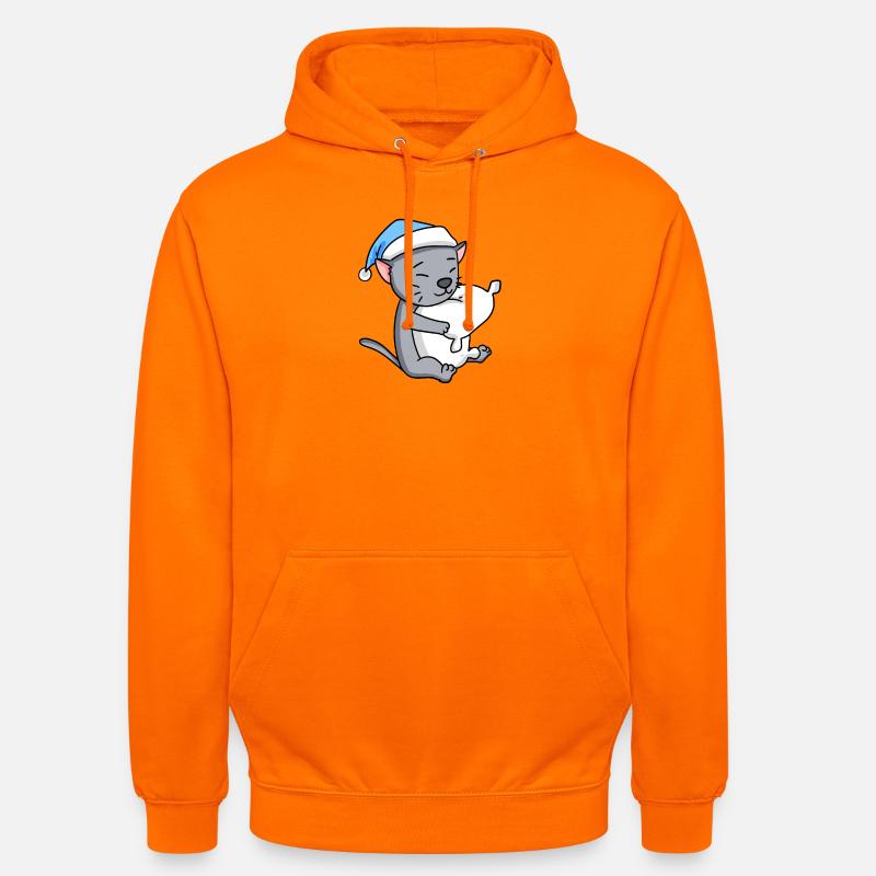 Chat race korat - Sweat-shirt à capuche unisexe - orange