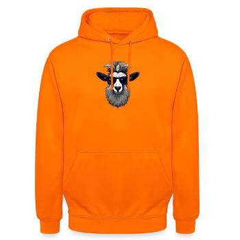 Lustiges Tier Design - Unisex Hoodie - Orange - Vorne - AI Model Male 185 light (185cm) & AI Model Female 180 light (180cm)