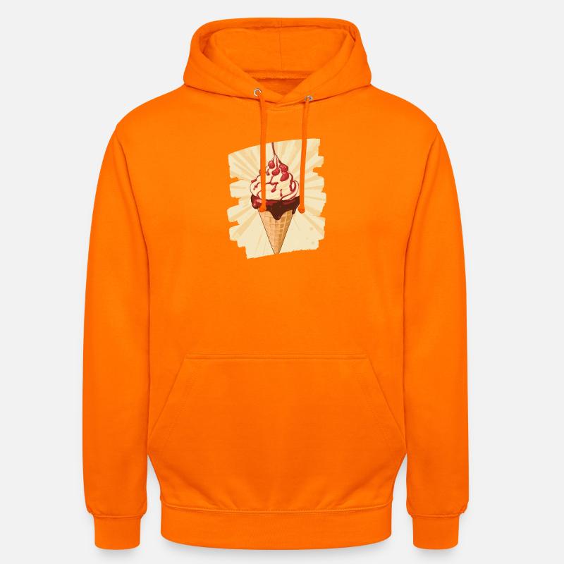 Eiscreme Eis - Unisex Hoodie - Orange