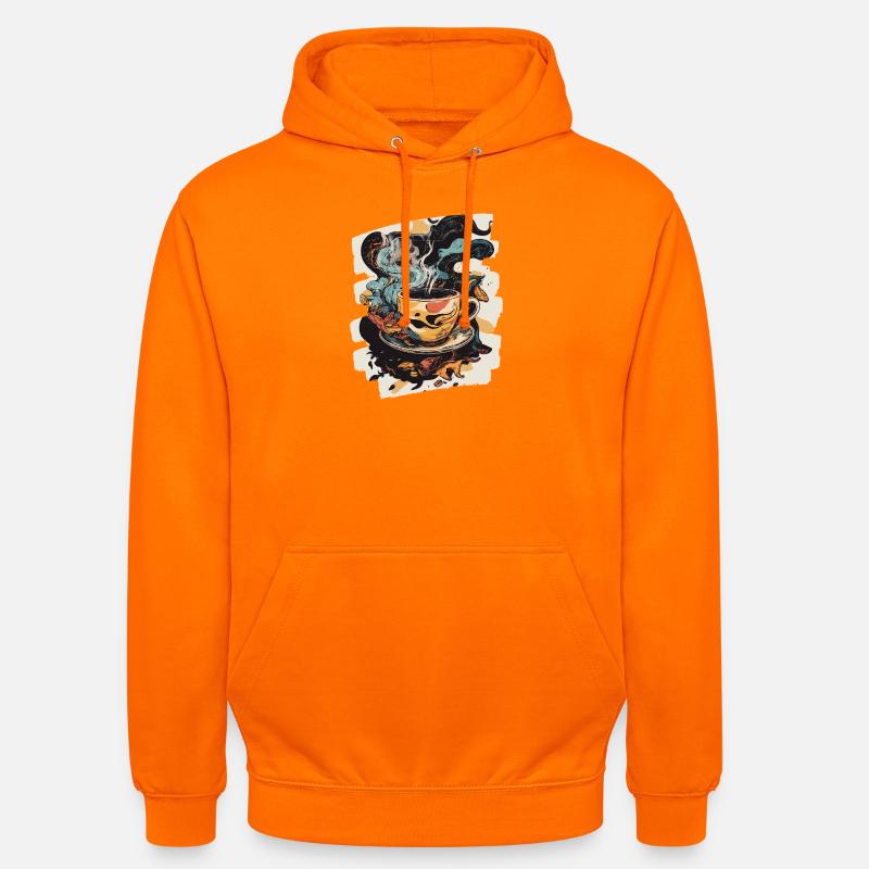 Café Café Amateurs de café - Sweat-shirt à capuche unisexe - orange