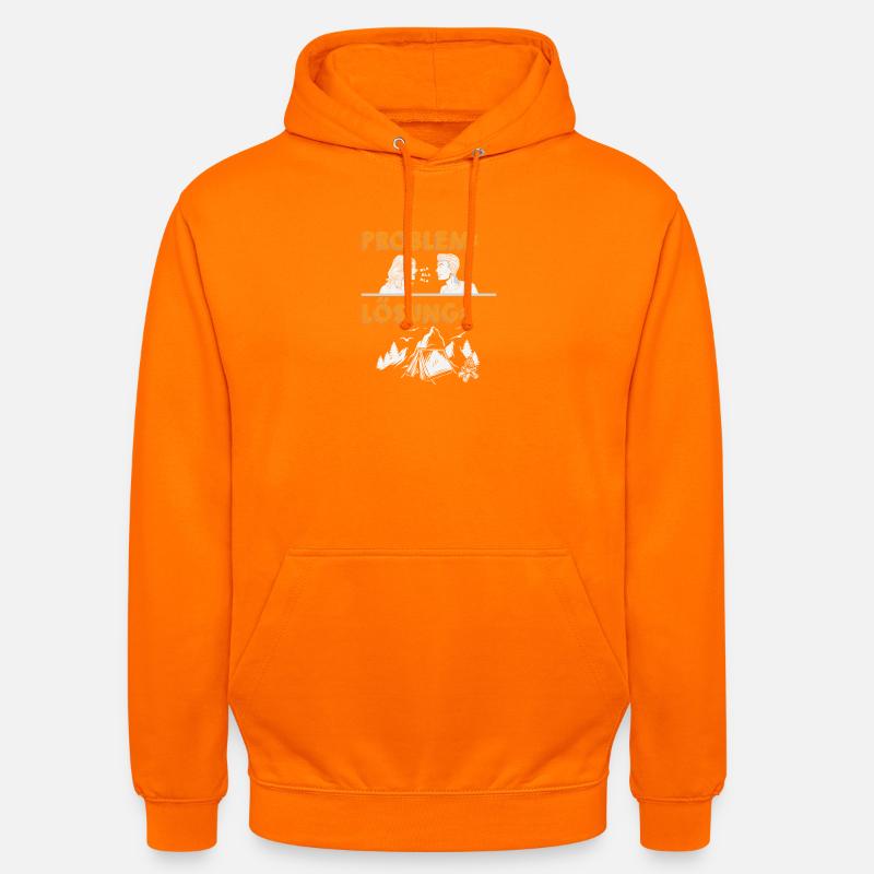Camper Camping Caravane Dicton - Sweat-shirt à capuche unisexe - orange