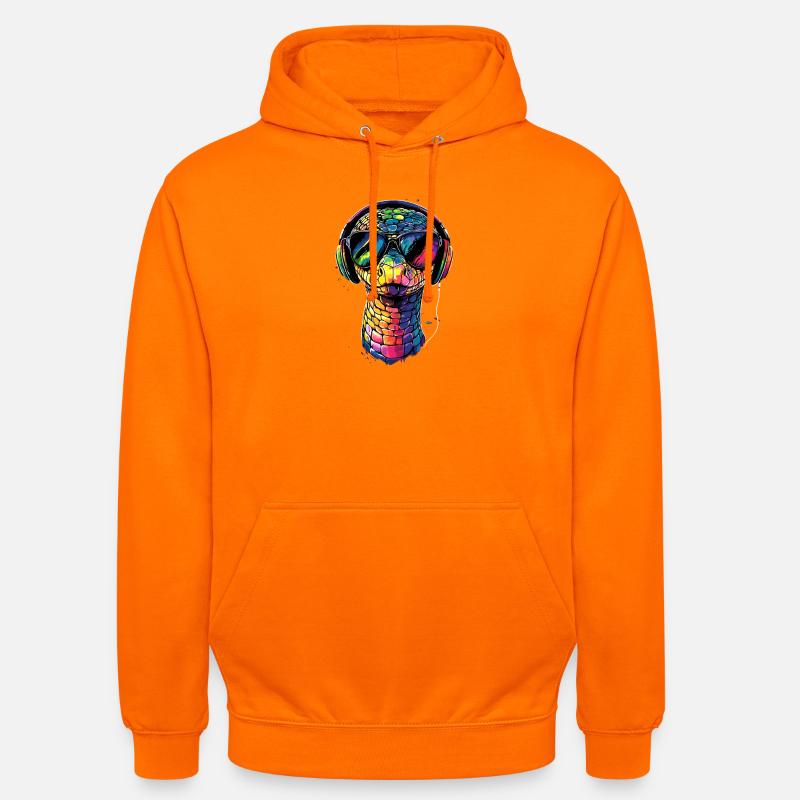 snake, python, cobra, rattlesnake, snakes - Unisex Hoodie - orange