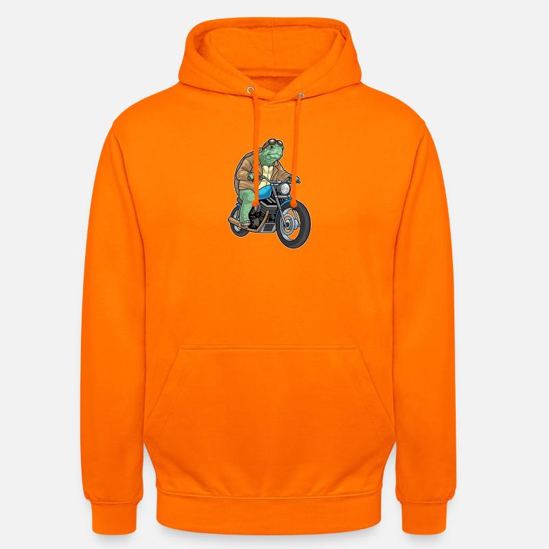 Turtle Motorcycle - Unisex Hoodie - orange