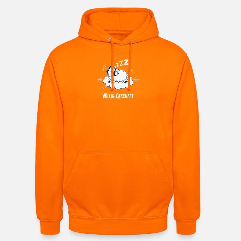 Conception de mouton entièrement réalisée - Sweat-shirt à capuche unisexe - orange