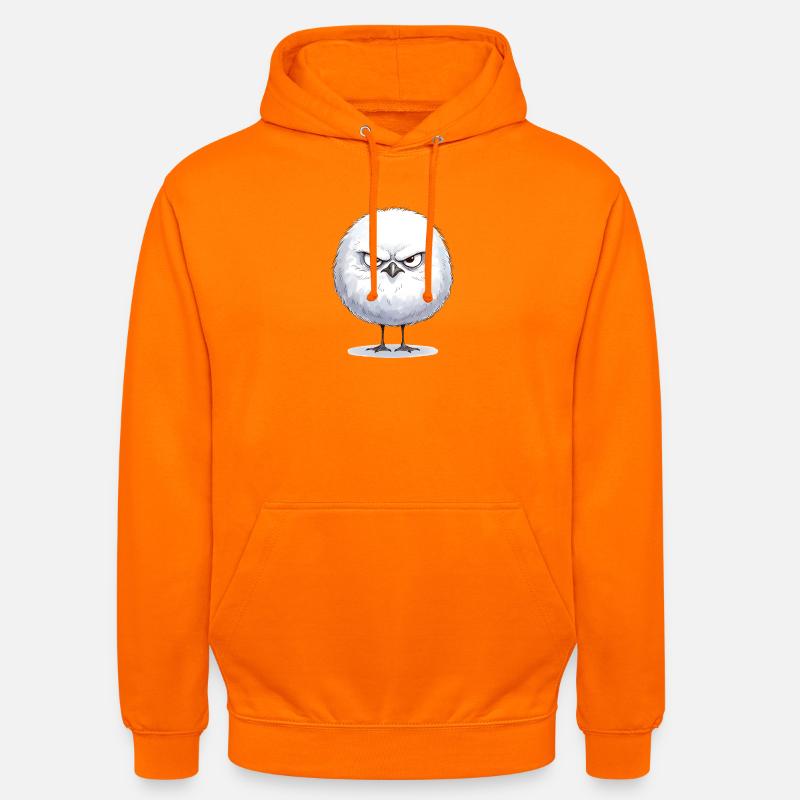 Grimmige runde Möwe  - Unisex Hoodie - Orange