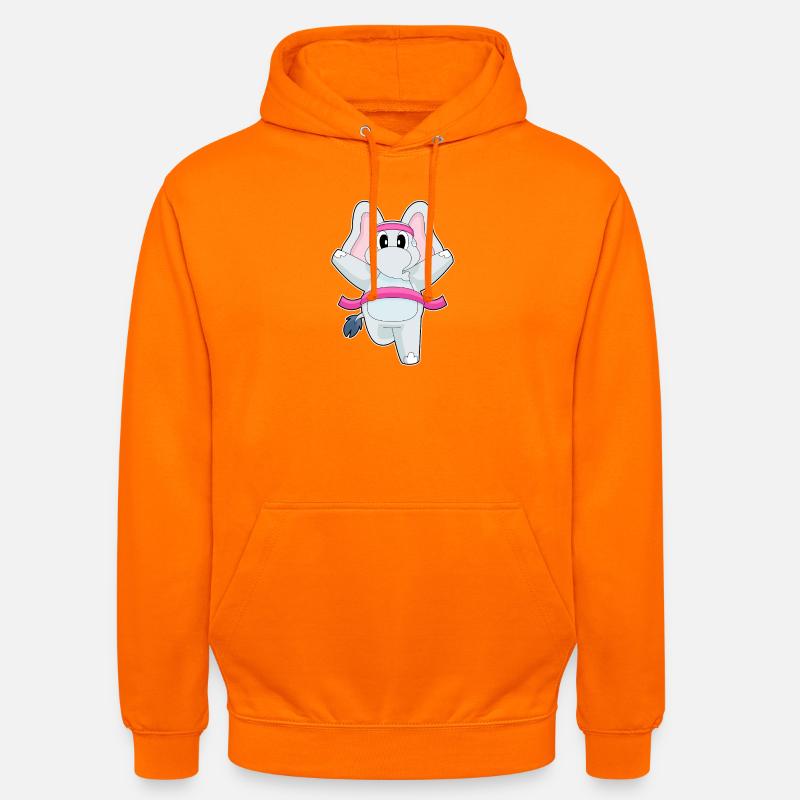 Elephant Jogger Jogging Sport - Sweat-shirt à capuche unisexe - orange