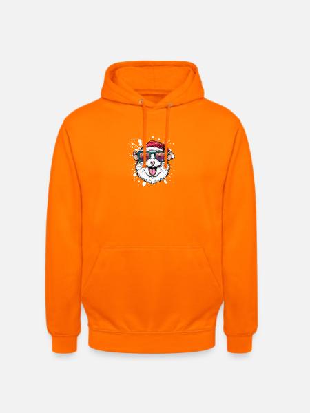 Hamster Christmas Funny - Unisex Hoodie - orange