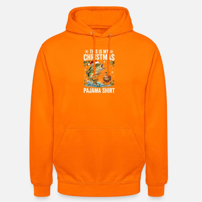 Julefisk-pyjamasskjorte - Unisex-hettegenser - oransje