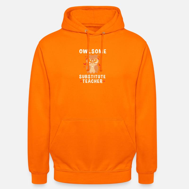 Professeur remplaçant Professeur remplaçant - Sweat-shirt à capuche unisexe - orange