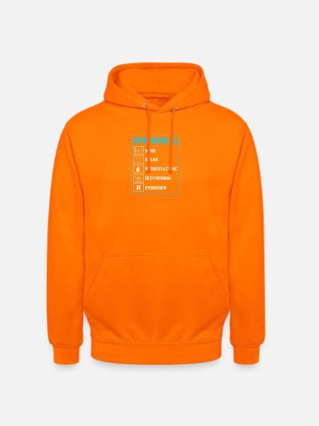 Solar Cells Solar Energy Renewable Energies - Unisex Hoodie - orange