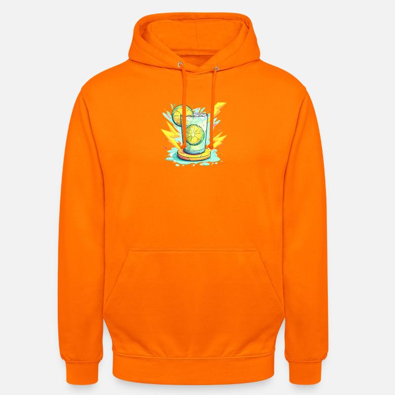 Conception du verre Citrus Shock - Sweat-shirt à capuche unisexe - orange