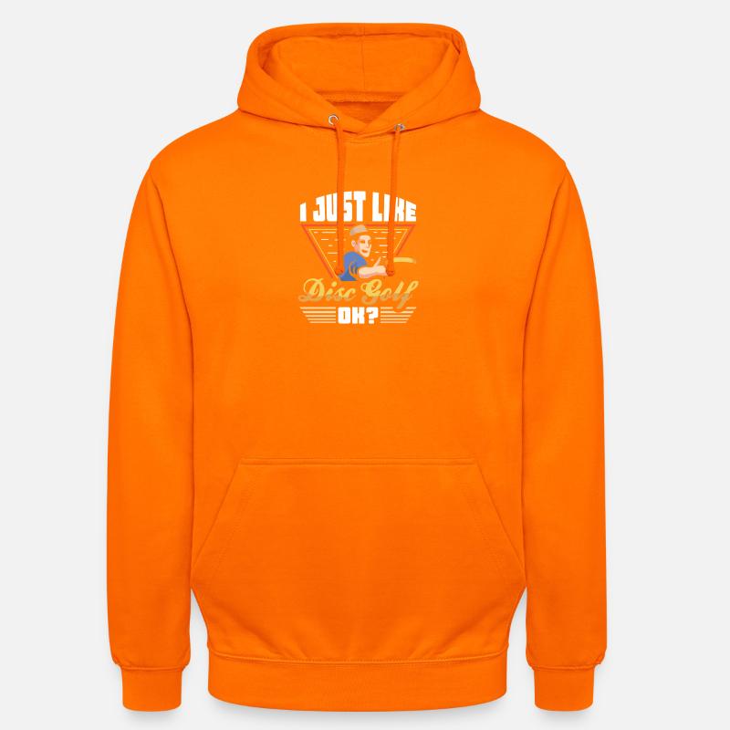 Disc Golf Geschenke Discgolf - Unisex Hoodie - Orange
