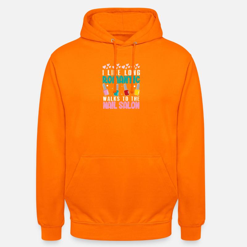 Nageldesigner Nageldesignerin Kosmetik Nagelstudio - Unisex Hoodie - Orange