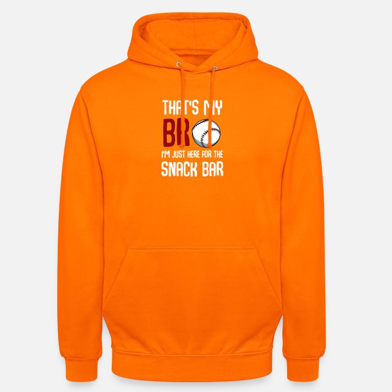 Baseball Snack Bar Tee - Sweat-shirt à capuche unisexe - orange