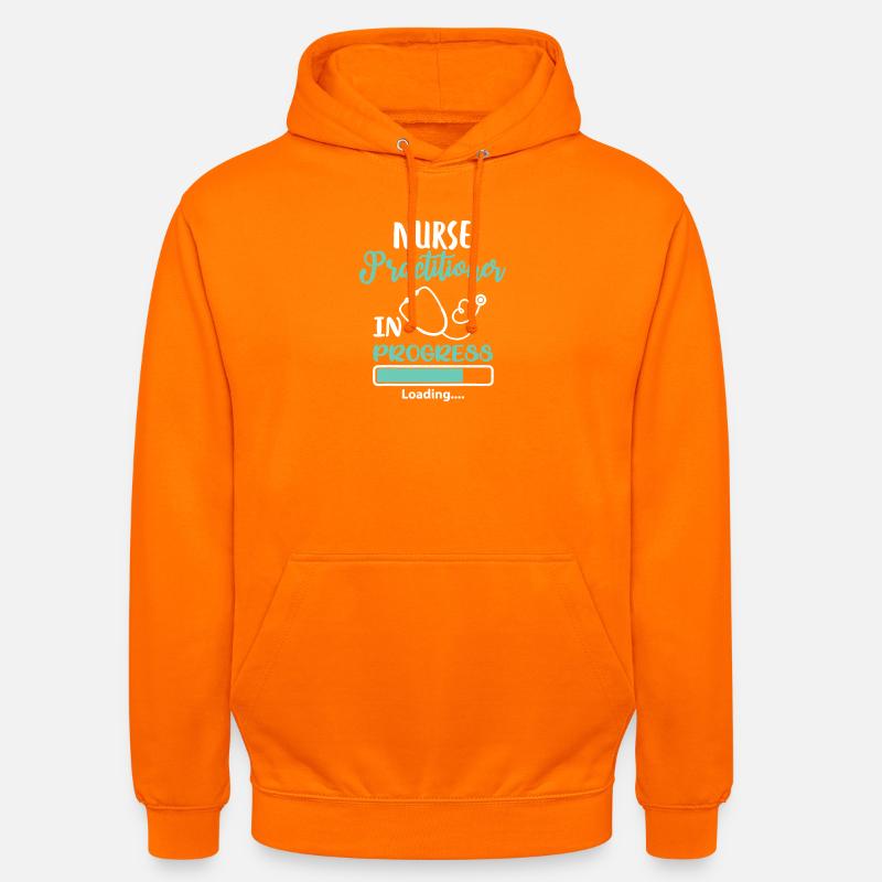 Nurse Practitioner In Progress lädt - Unisex Hoodie - Orange