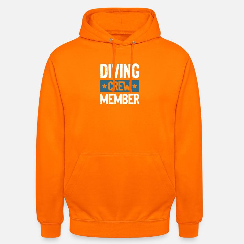 Équipage de plongée - Sweat-shirt à capuche unisexe - orange