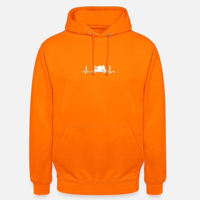 ECG moto - Sweat-shirt à capuche unisexe - orange
