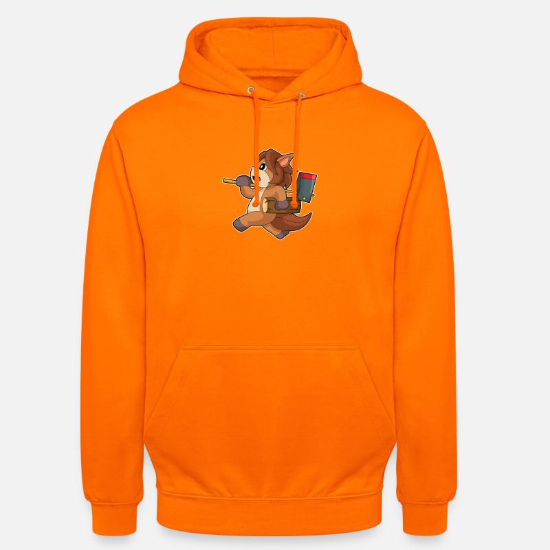 Bûcheron cheval - Sweat-shirt à capuche unisexe - orange