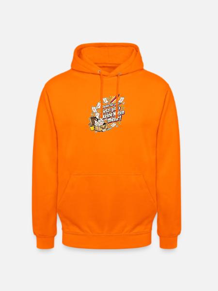 Lehrer Ruhestand Abschiedsgeschenk Danke - Unisex Hoodie - Orange