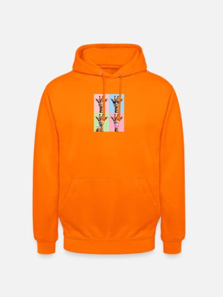 Giraffen Giraffe - Unisex Hoodie - Orange
