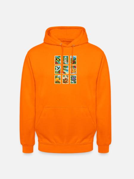 Jamaika Briefmarken - Unisex Hoodie - Orange