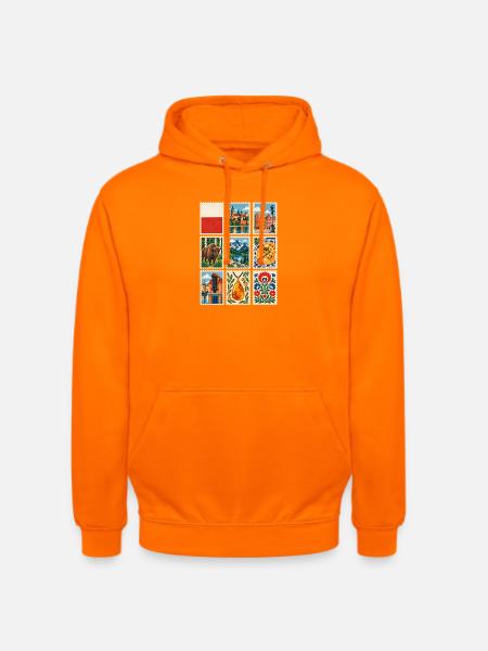Polen Briefmarken - Unisex Hoodie - Orange