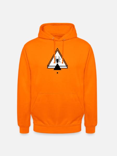 Araignée - Sweat-shirt à capuche unisexe - orange