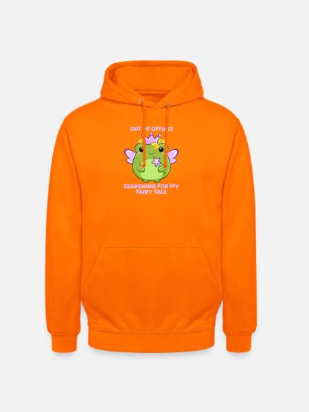 Froschfee sucht Märchen im Urlaub  - Unisex Hoodie - Orange