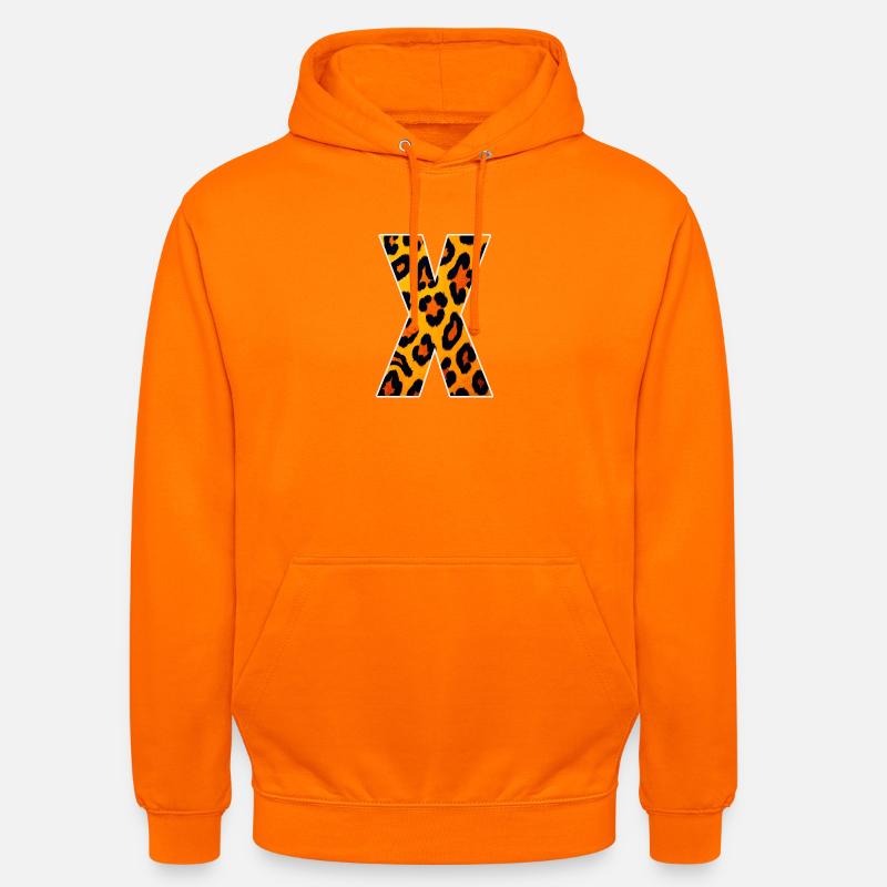 Leopard X Pattern - Unisex Hoodie - orange
