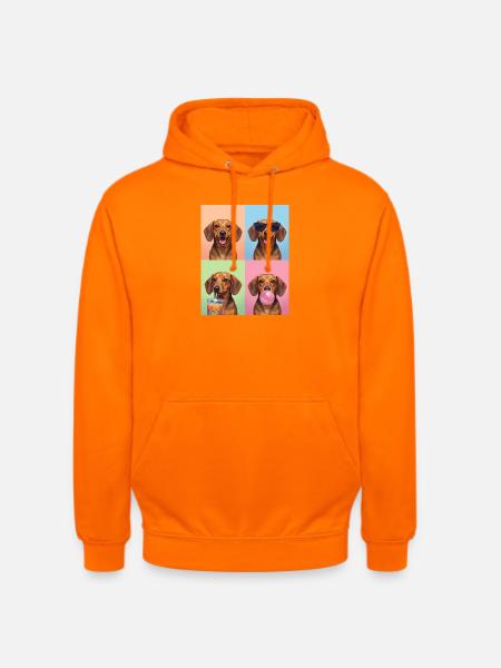 Hunde Dackel Hund - Unisex Hoodie - Orange
