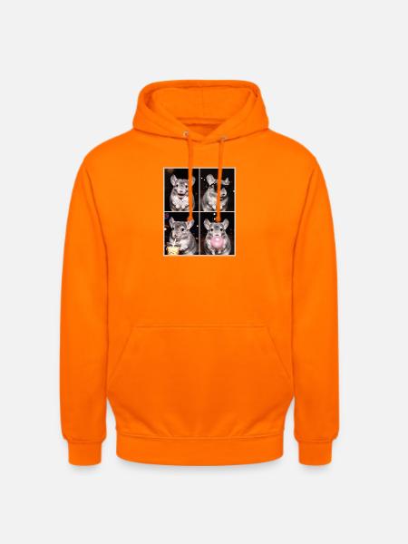 Chinchillas Chinchilla - Unisex Hoodie - Orange