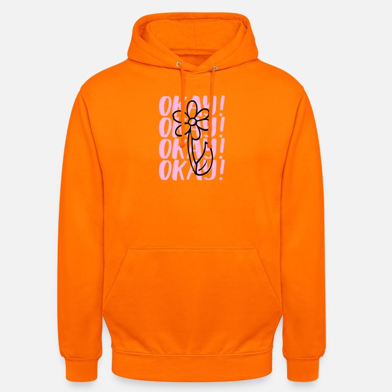 Design de déclaration - Sweat-shirt à capuche unisexe - orange