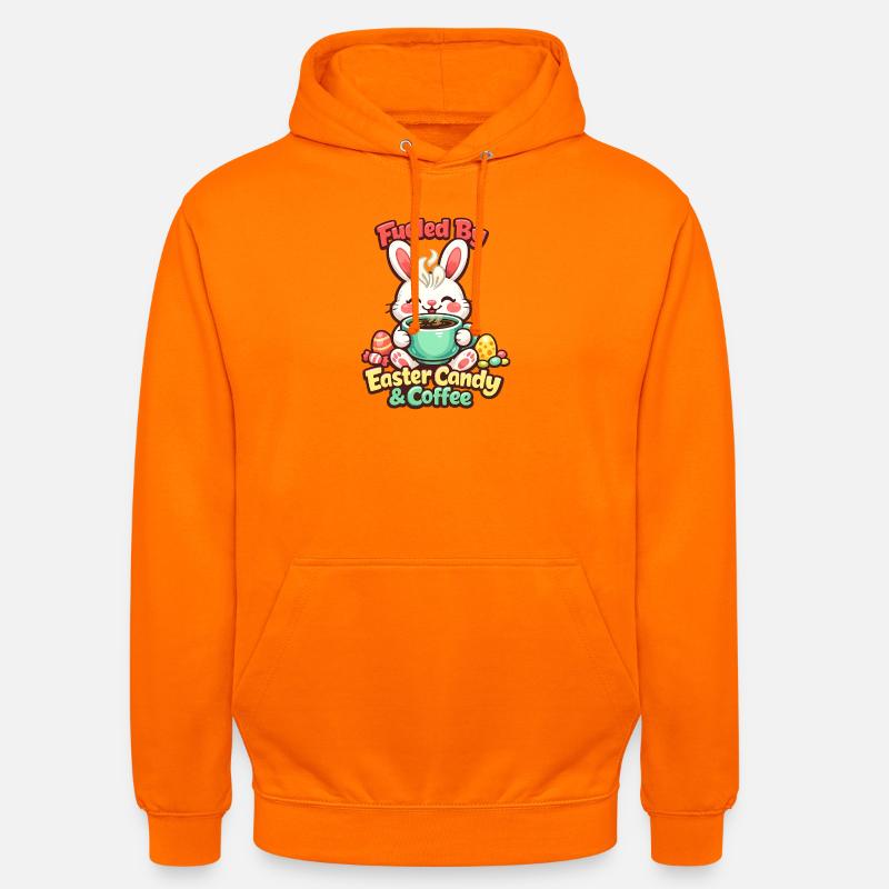 Bunny Bunny Spring Summer Easter Garden - Unisex Hoodie - orange