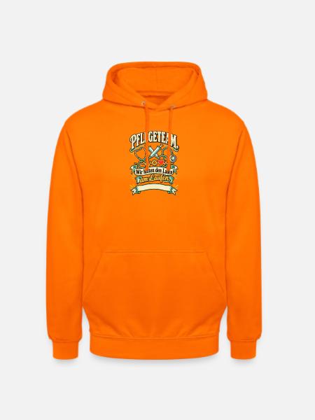 Pflegeteam Wir halten den Laden - Unisex Hoodie - Orange