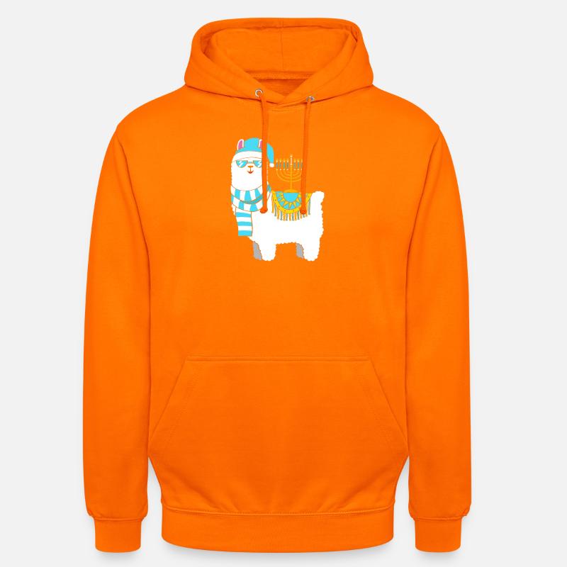 Hanoukka Hanoukka Hanoukka - Sweat-shirt à capuche unisexe - orange