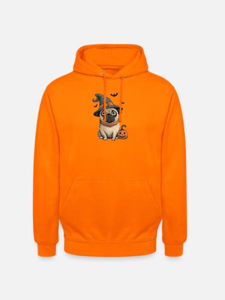 Mops Halloween - Unisex Hoodie - Orange